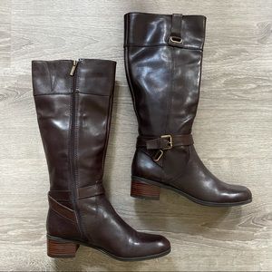 *Bandolino Brown Leather Boots Sz 9.5